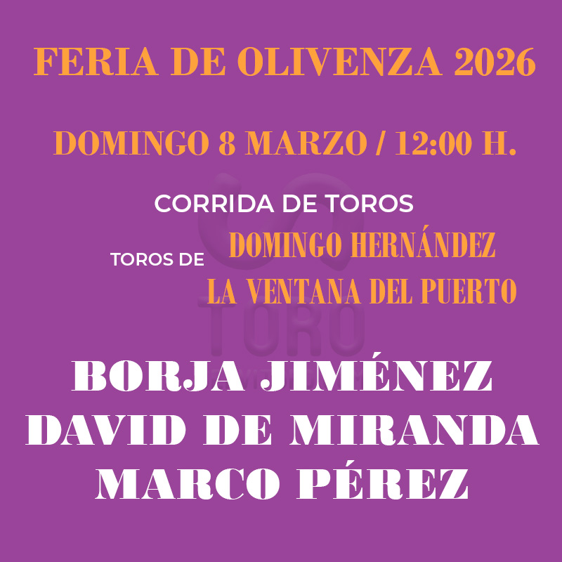 Corrida de toros - 8 marzo 2026 (Matinal)